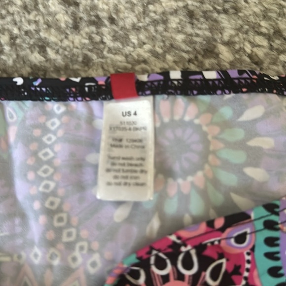 Side tie bikini bottoms pink size 4 - Picture 2 of 3